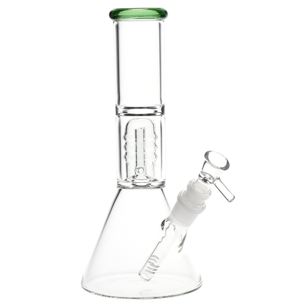 Stacked Dome Perc Beaker Bong Bongs - Tophatter Daily Deals