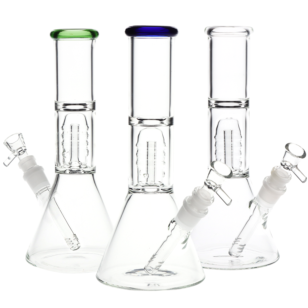 Stacked Dome Perc Beaker Bong Bongs - Tophatter Daily Deals