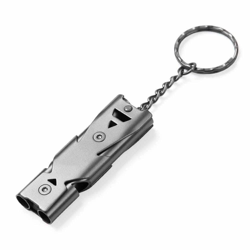 Stainless Emergency Outdoor Survival Whistle Black Outdoor Recreation - Tophatter Daily Deals