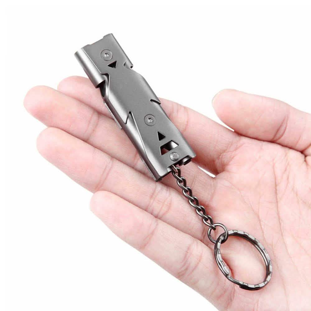 Stainless Emergency Outdoor Survival Whistle Outdoor Recreation - Tophatter Daily Deals