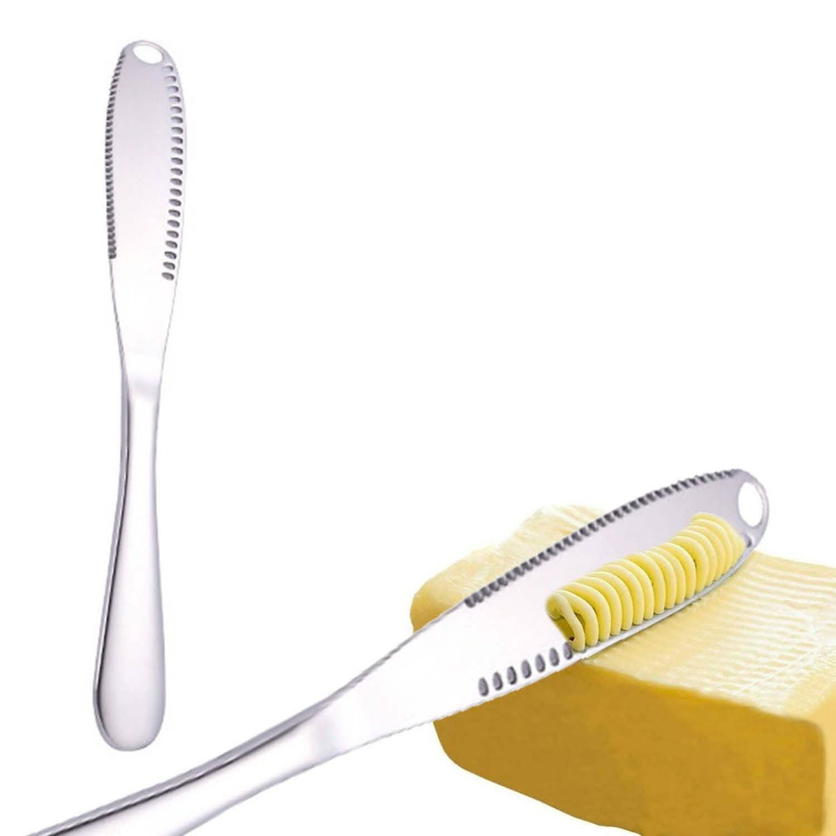 Stainless Steel And Copper Butter Spreader Cutter Slicer Knife Silver Kitchen Tools & Gadgets - Tophatter Daily Deals