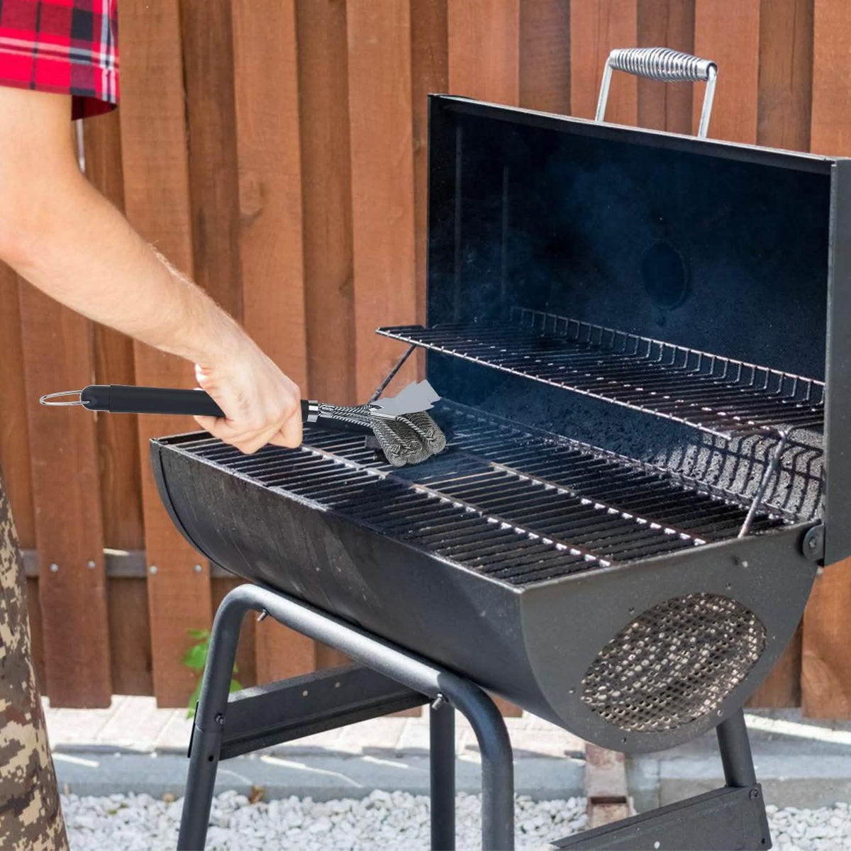 Stainless Steel BBQ Grill Cleaning Brush Kitchen Tools & Gadgets - Tophatter Daily Deals