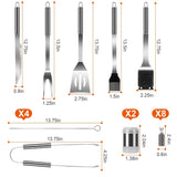 Stainless Steel BBQ Grill Tool Kit Kitchen Tools & Gadgets - Tophatter Daily Deals