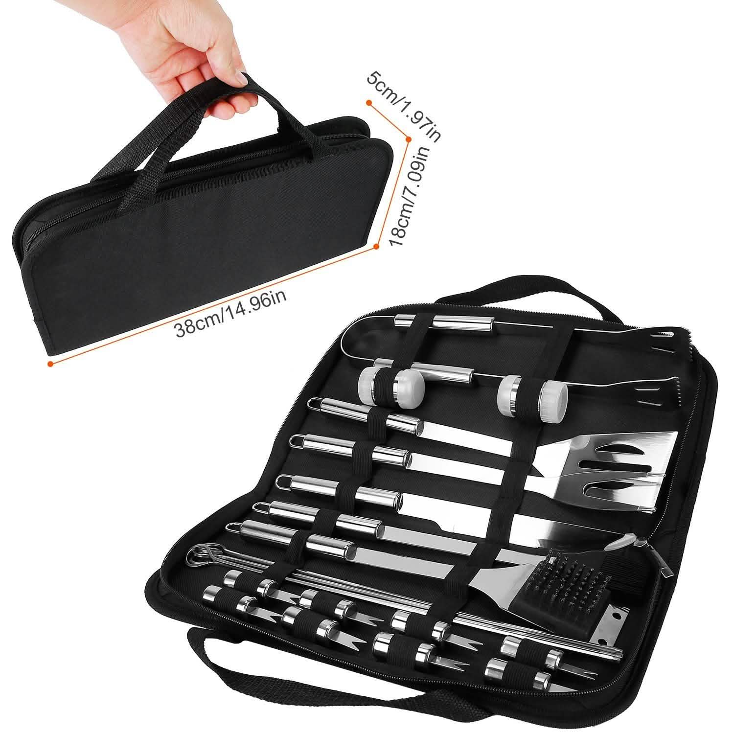 Stainless Steel BBQ Grill Tool Kit Kitchen Tools & Gadgets - Tophatter Daily Deals