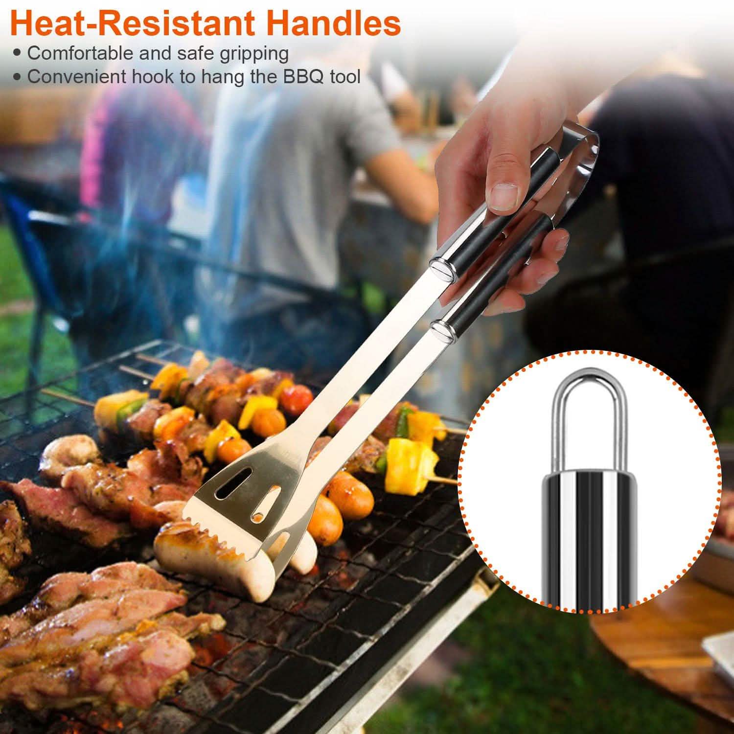 Stainless Steel BBQ Grill Tool Kit Kitchen Tools & Gadgets - Tophatter Daily Deals