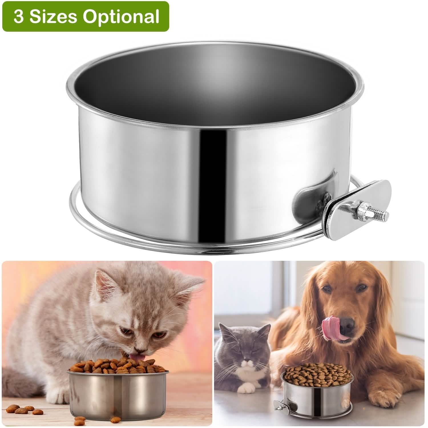 Stainless Steel Dog Pet Bowl Pet Supplies - Tophatter Daily Deals