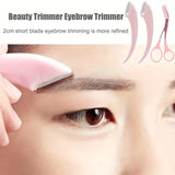Stainless Steel Eyebrow Trimmer Set, Curved Eyebrow Razor and Scissors With Comb Beauty & Personal Care - Tophatter Daily Deals