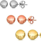 Stainless Steel Hypoallergenic Ball Shaped Stud Earrings Earrings - Tophatter Daily Deals