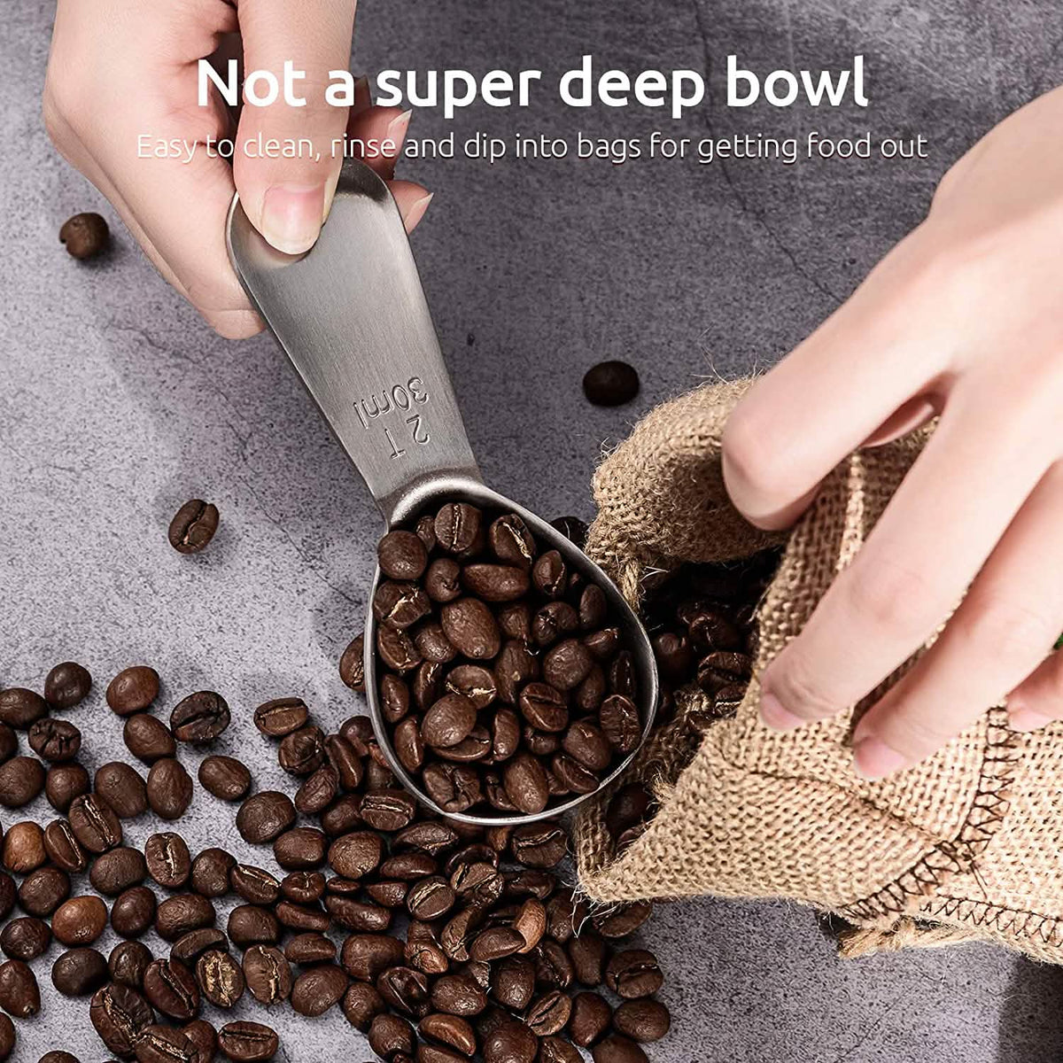 Stainless Steel Measuring Coffee Scoop Kitchen Tools & Gadgets - Tophatter Daily Deals