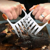 Stainless Steel Meat-Shredding Claws with Wooden Handle Kitchen Tools & Gadgets - Tophatter Daily Deals