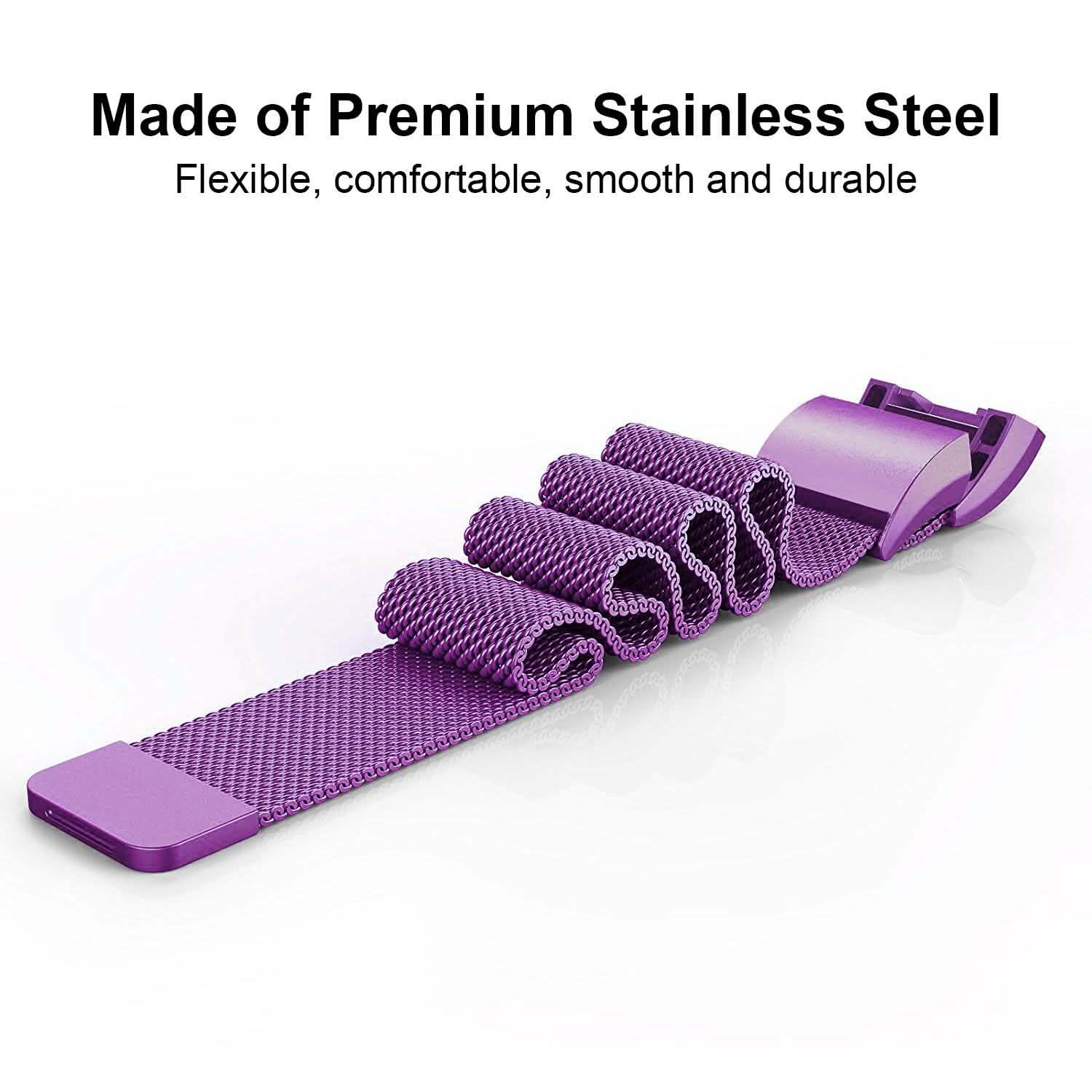 Stainless Steel Mesh Milanese Loop Band for Fitbit Charge 2 Mobile Accessories - Tophatter Daily Deals