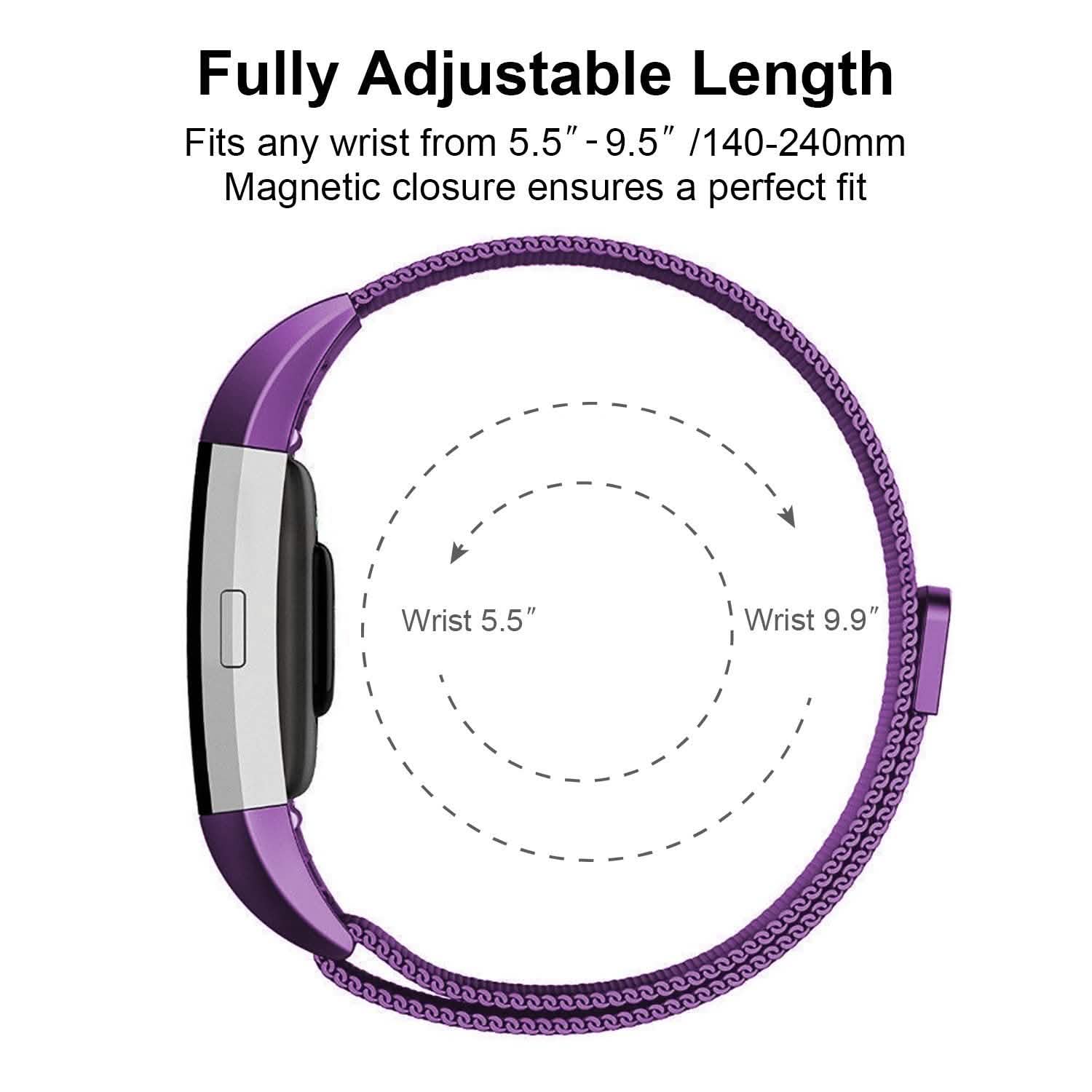 Stainless Steel Mesh Milanese Loop Band for Fitbit Charge 2 Mobile Accessories - Tophatter Daily Deals