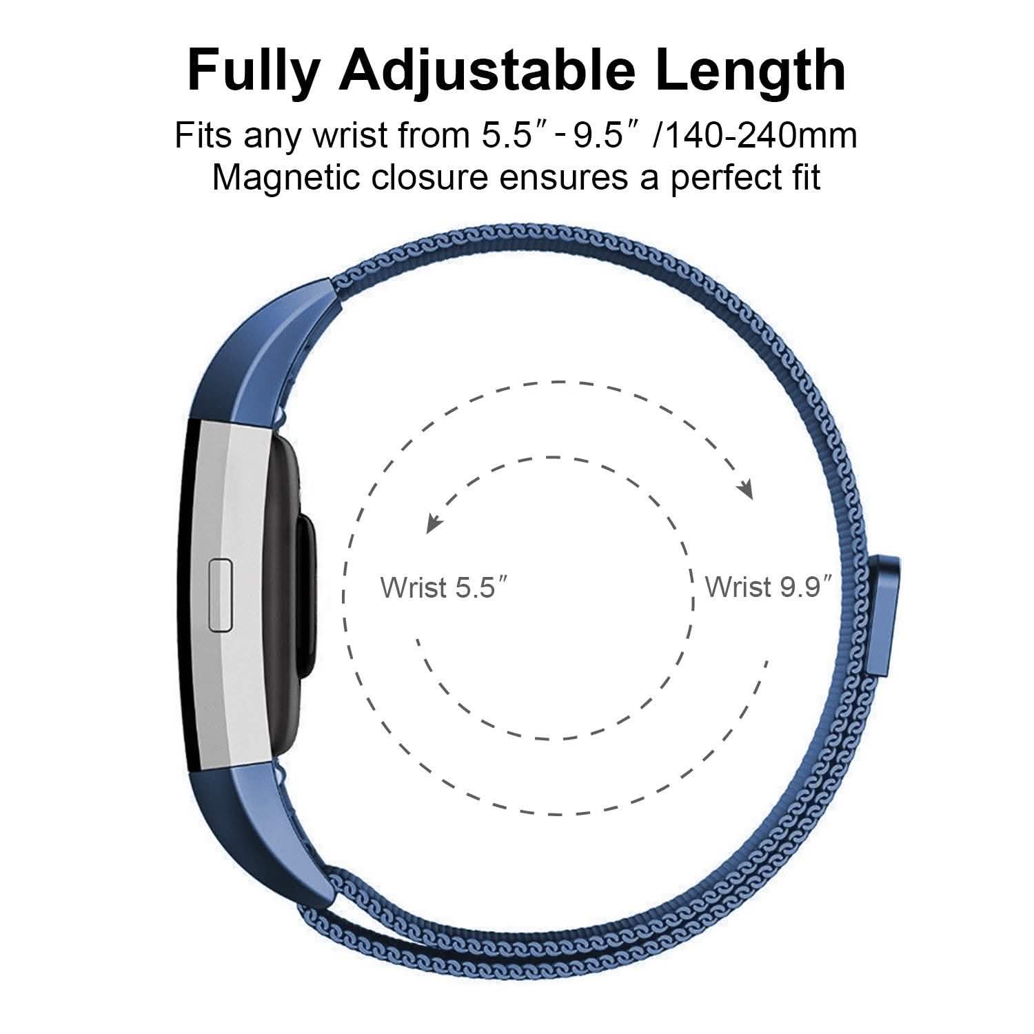 Stainless Steel Mesh Milanese Loop Band for Fitbit Charge 2 Mobile Accessories - Tophatter Daily Deals