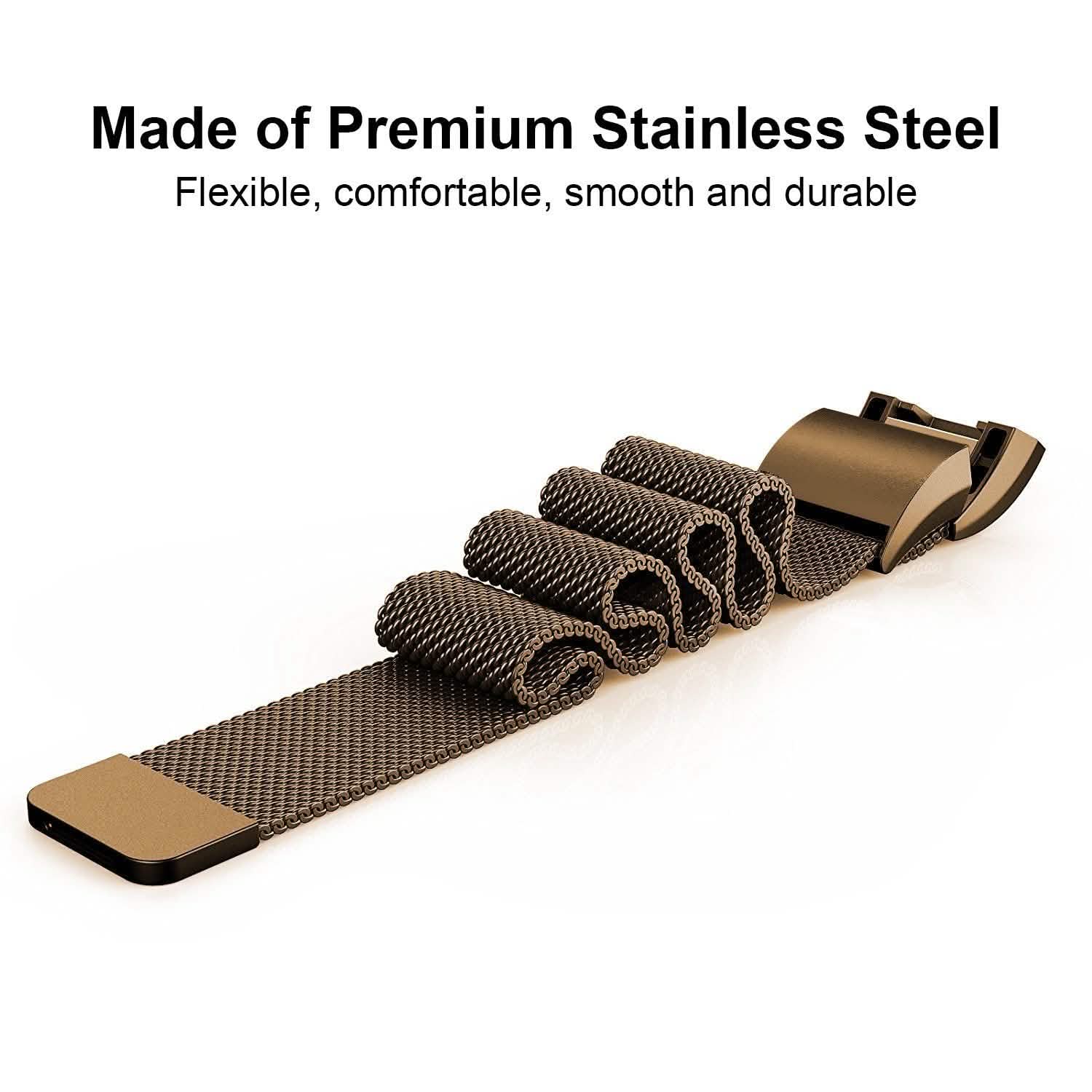 Stainless Steel Mesh Milanese Loop Band for Fitbit Charge 2 Mobile Accessories - Tophatter Daily Deals