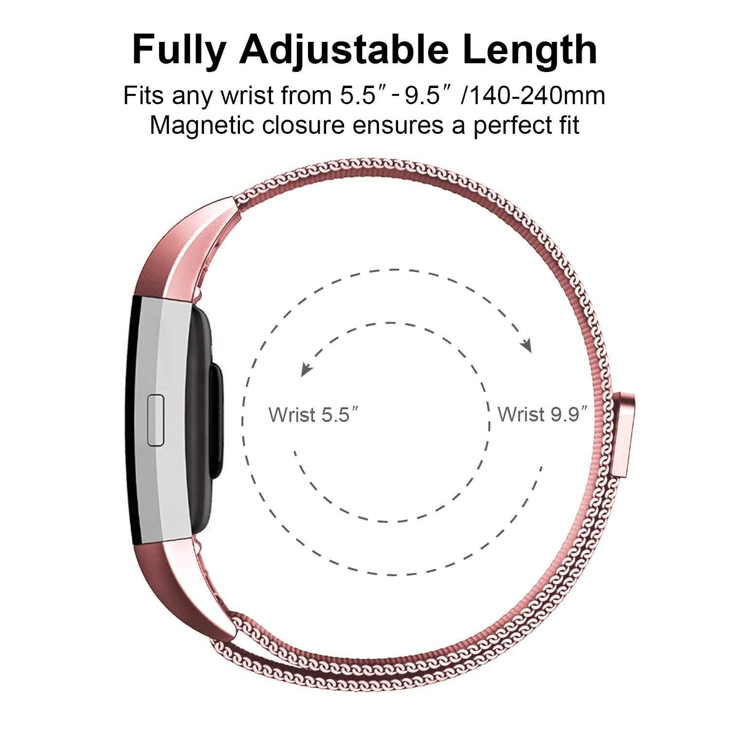 Stainless Steel Mesh Milanese Loop Band for Fitbit Charge 2 Mobile Accessories - Tophatter Daily Deals