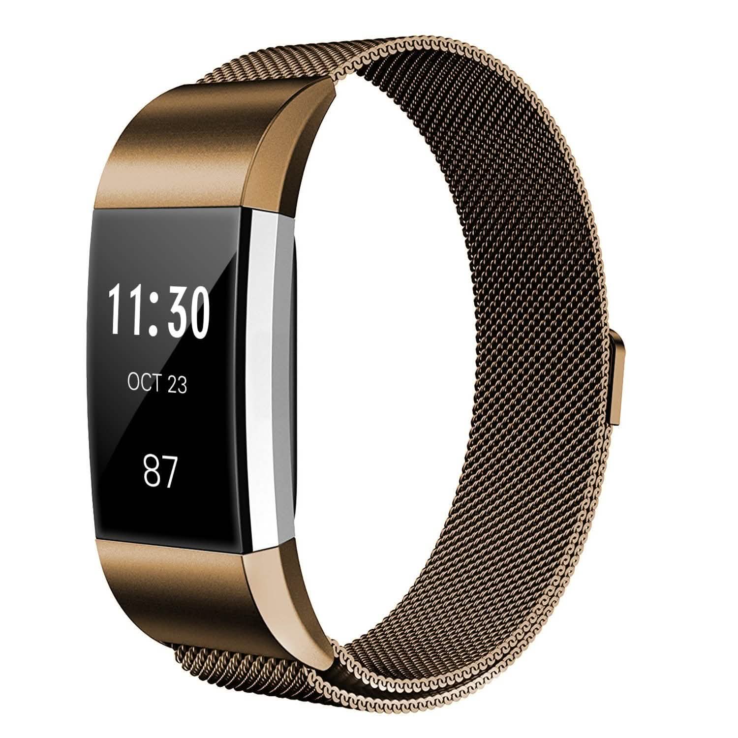 Stainless Steel Mesh Milanese Loop Band for Fitbit Charge 2 Mobile Accessories - Tophatter Daily Deals
