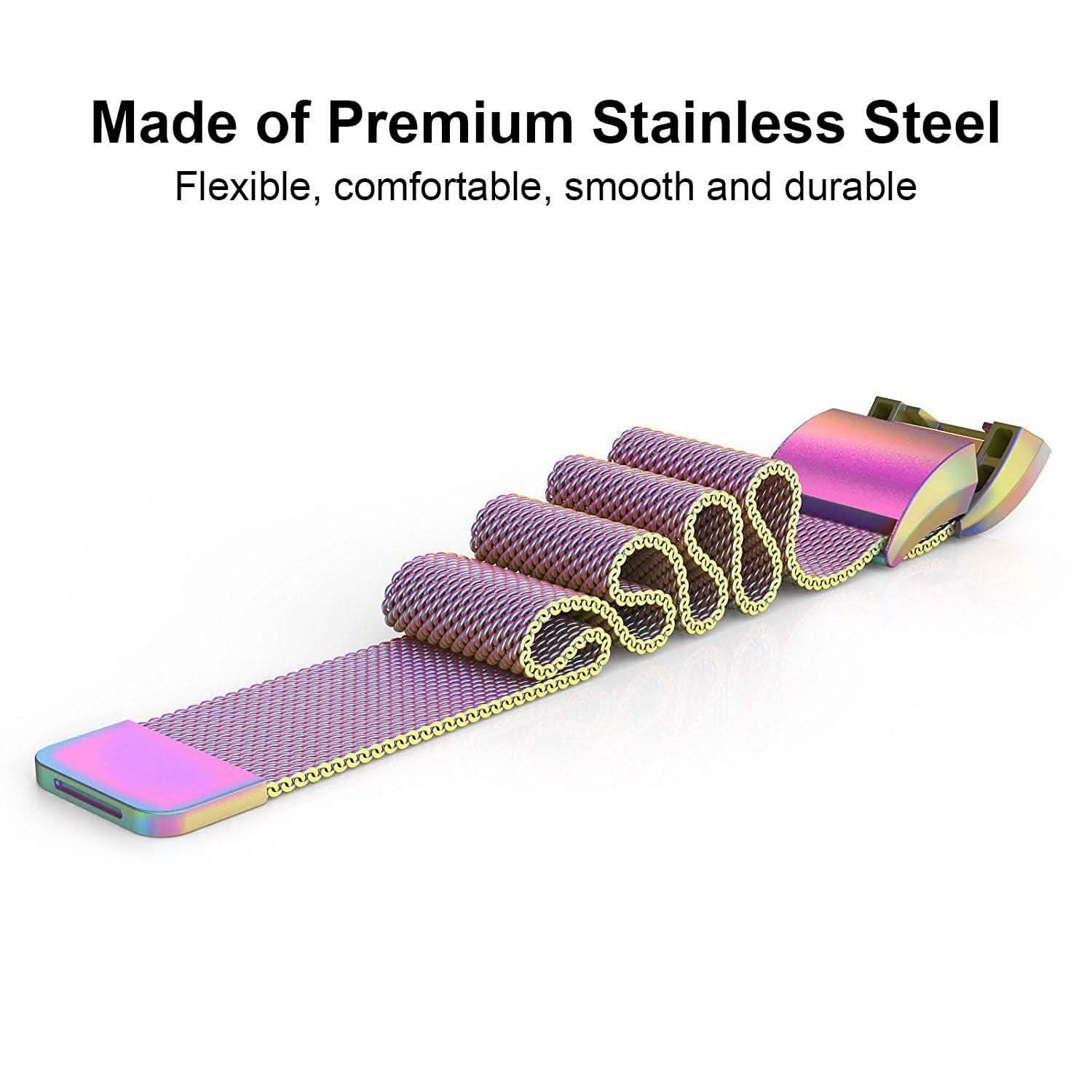 Stainless Steel Mesh Milanese Loop Band for Fitbit Charge 2 Mobile Accessories - Tophatter Daily Deals