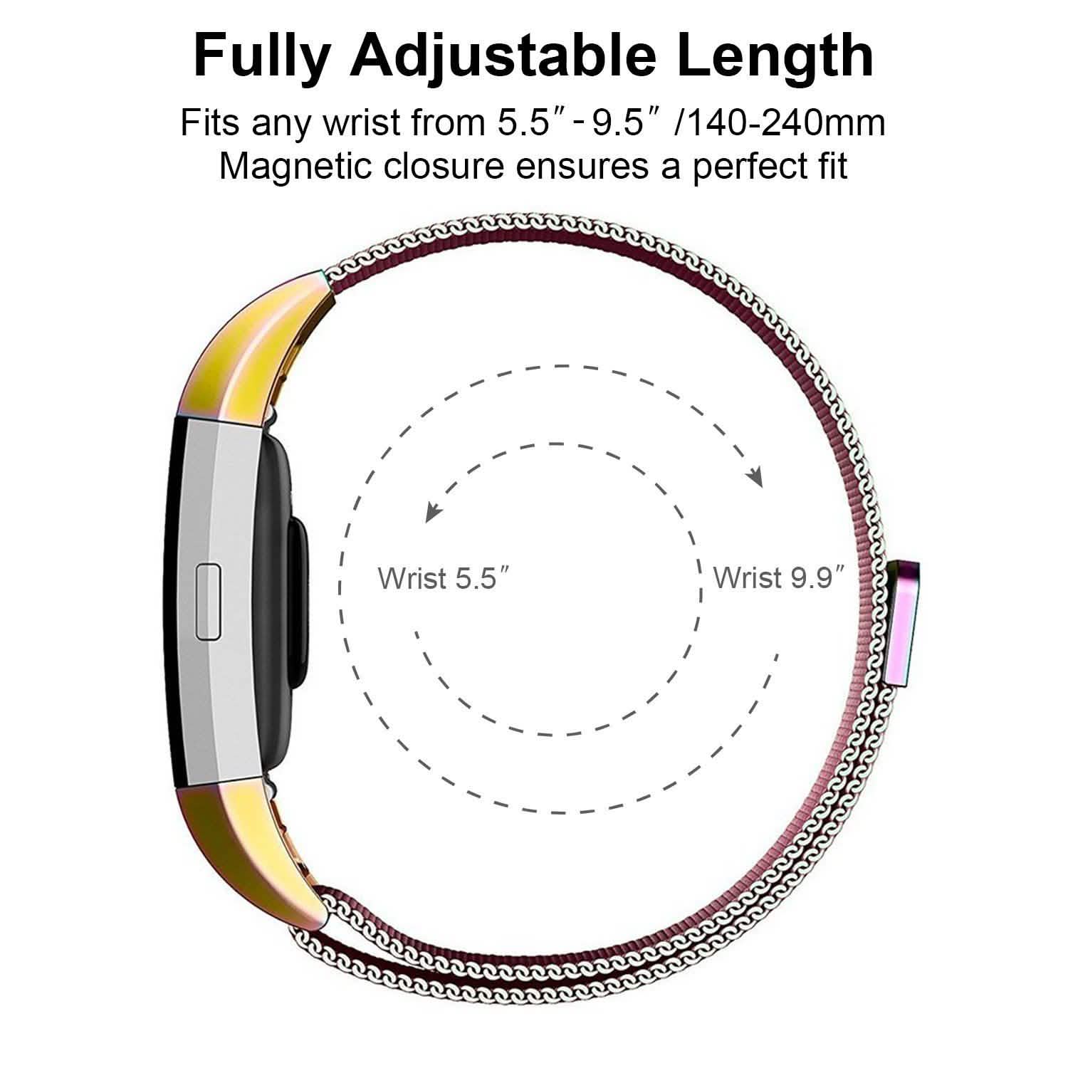 Stainless Steel Mesh Milanese Loop Band for Fitbit Charge 2 Mobile Accessories - Tophatter Daily Deals