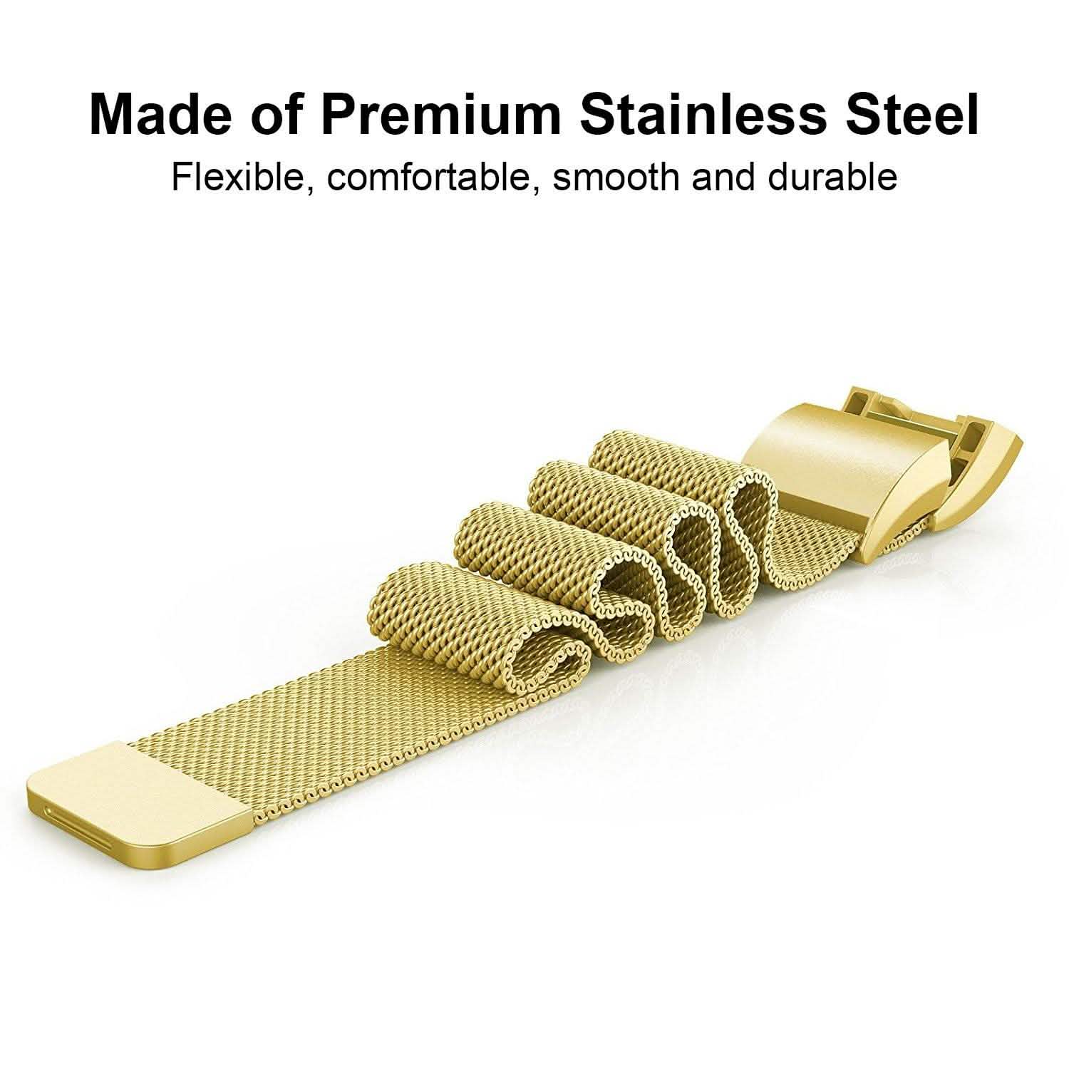 Stainless Steel Mesh Milanese Loop Band for Fitbit Charge 2 Mobile Accessories - Tophatter Daily Deals