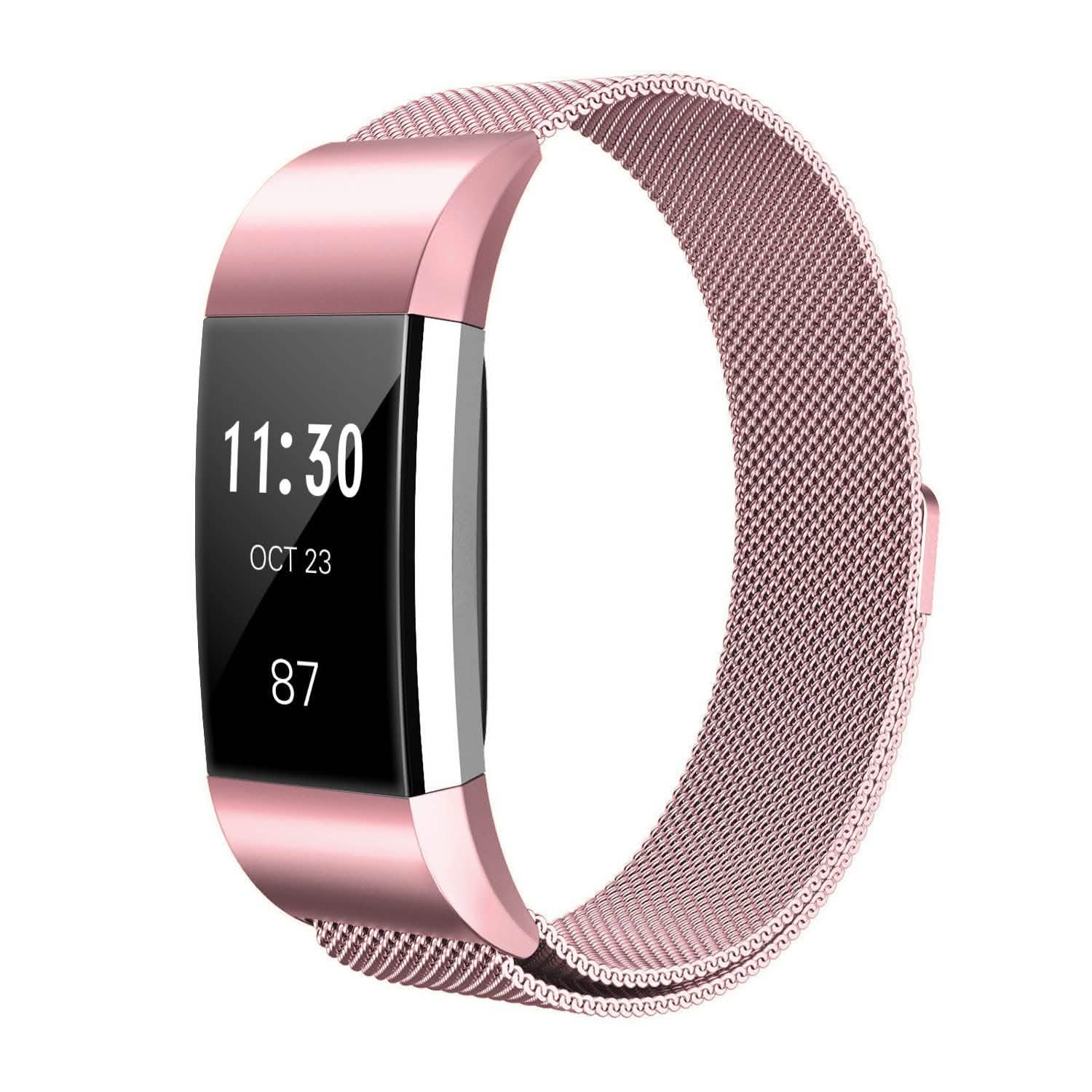 Stainless Steel Mesh Milanese Loop Band for Fitbit Charge 2 Mobile Accessories - Tophatter Daily Deals