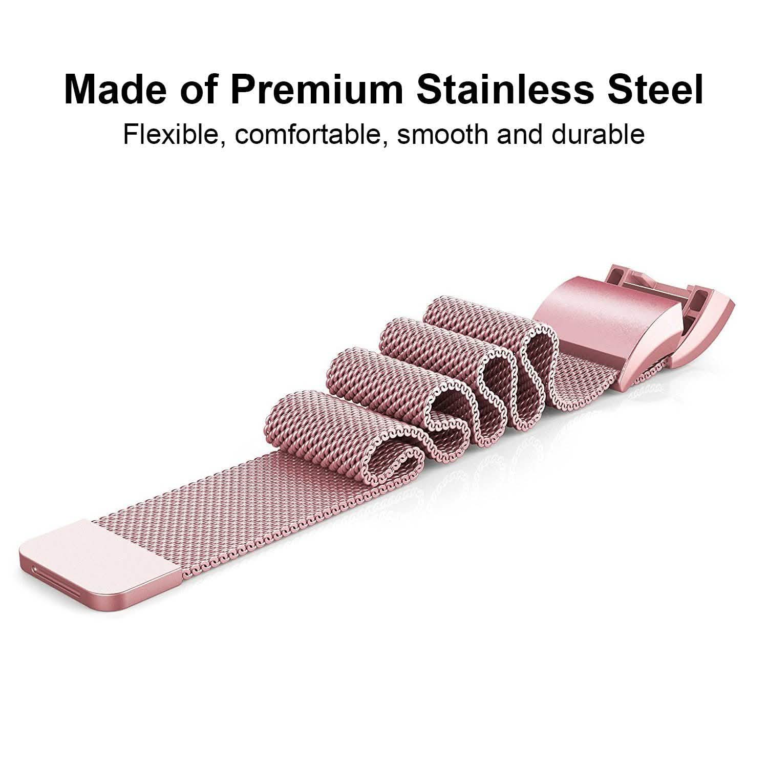 Stainless Steel Mesh Milanese Loop Band for Fitbit Charge 2 Mobile Accessories - Tophatter Daily Deals