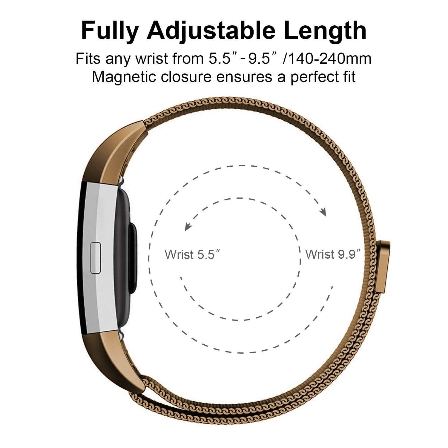 Stainless Steel Mesh Milanese Loop Band for Fitbit Charge 2 Mobile Accessories - Tophatter Daily Deals