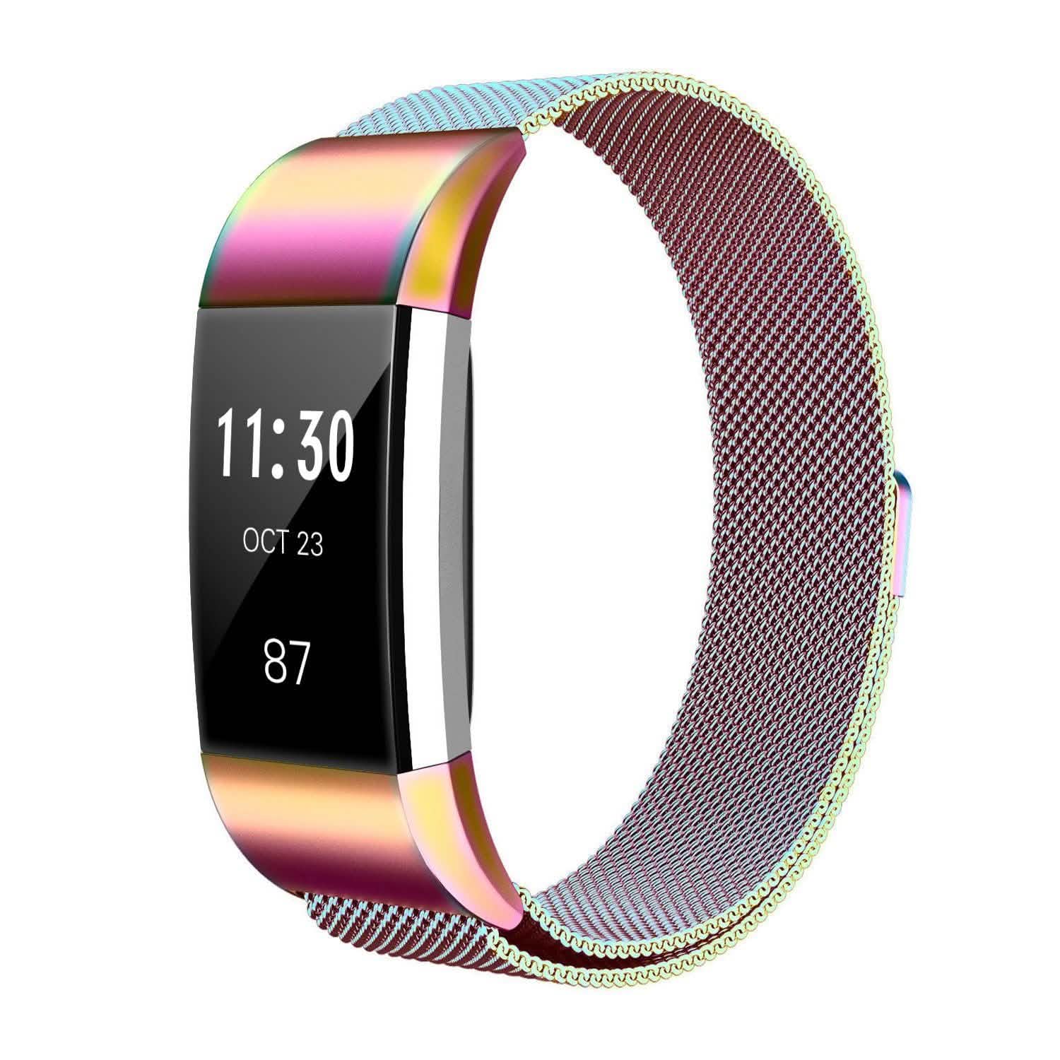 Stainless Steel Mesh Milanese Loop Band for Fitbit Charge 2 Mobile Accessories - Tophatter Daily Deals