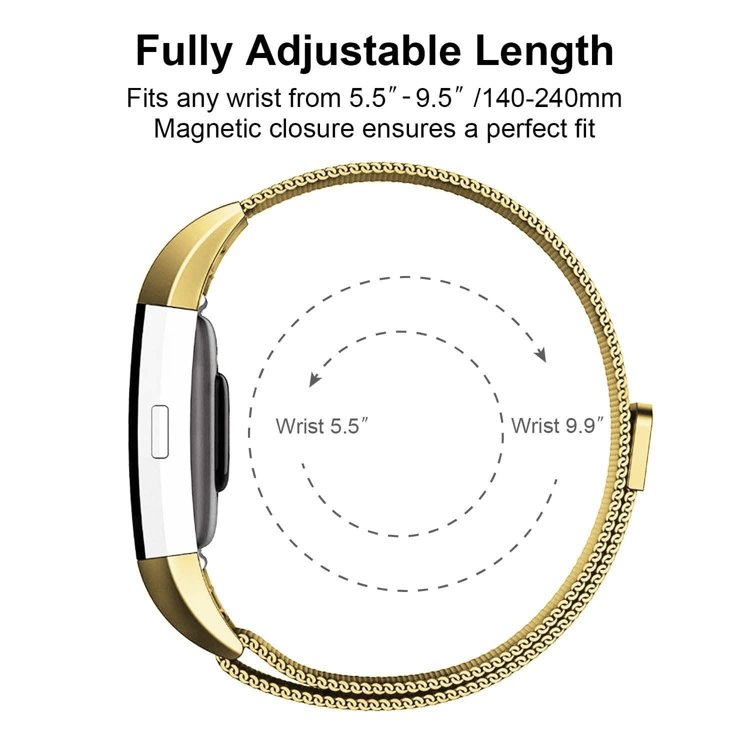 Stainless Steel Mesh Milanese Loop Band for Fitbit Charge 2 Mobile Accessories - Tophatter Daily Deals