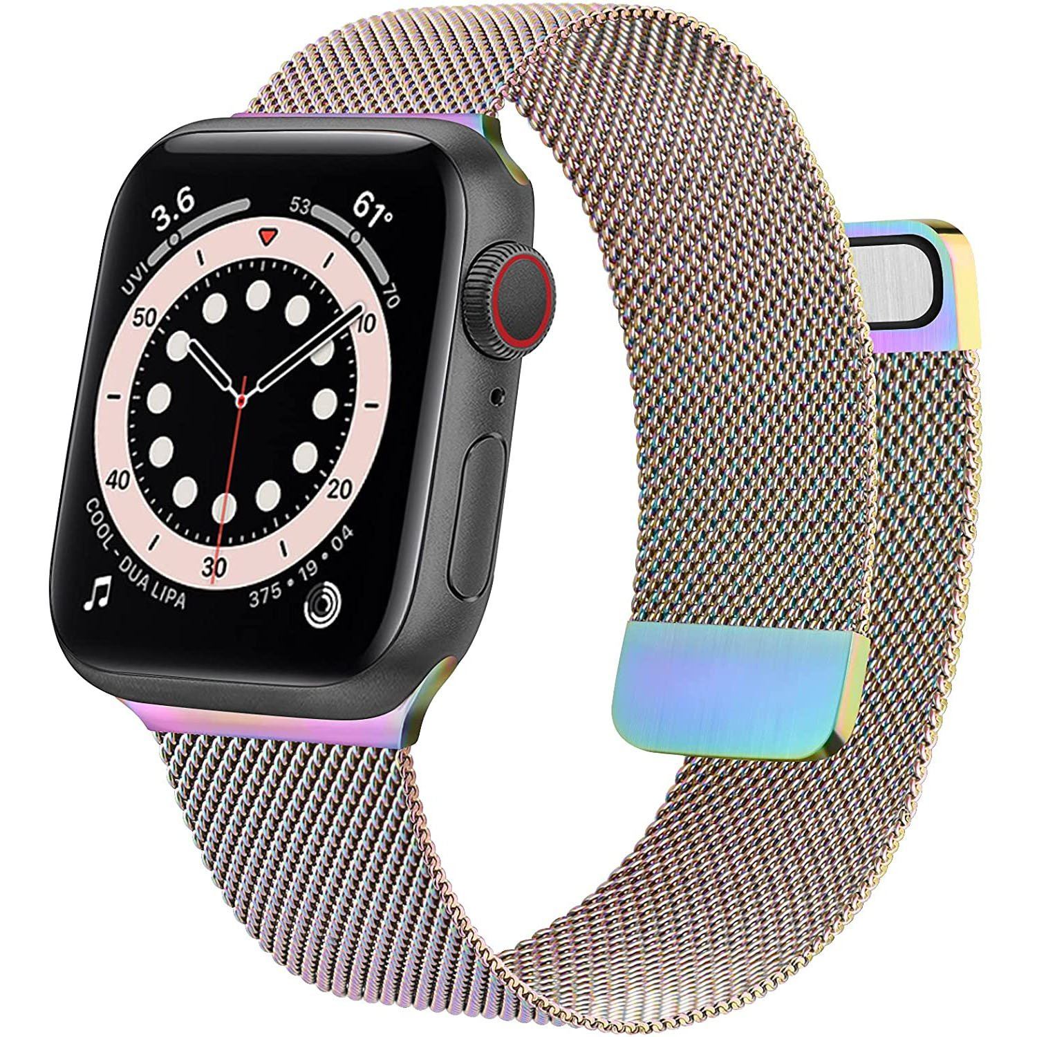 Stainless Steel Mesh Strap Replacement for Apple Watch Multicolor Watch Band - Tophatter Daily Deals