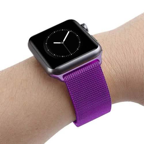 Stainless Steel Milanese Loop Band Replacement for Apple Watches Smart Watches - Tophatter Daily Deals