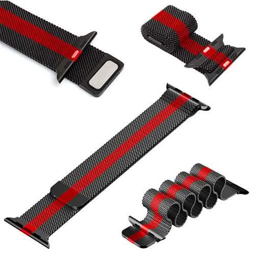 Stainless Steel Milanese Loop Band Replacement for Apple Watches Smart Watches - Tophatter Daily Deals