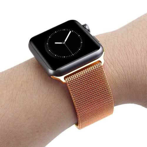 Stainless Steel Milanese Loop Band Replacement for Apple Watches Smart Watches - Tophatter Daily Deals