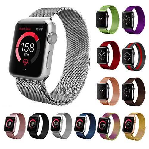 Stainless Steel Milanese Loop Band Replacement for Apple Watches Smart Watches - Tophatter Daily Deals