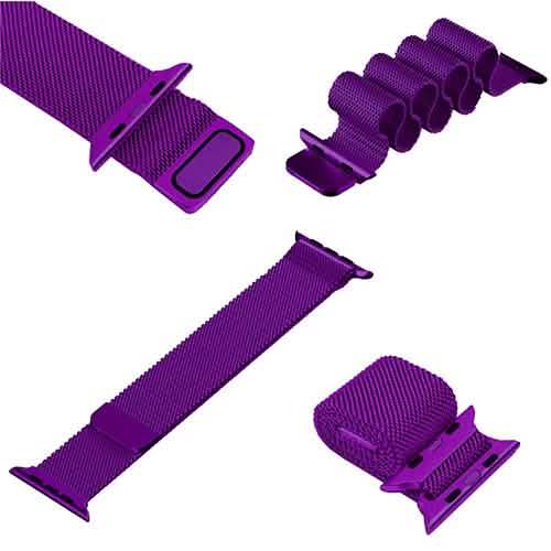 Stainless Steel Milanese Loop Band Replacement for Apple Watches Smart Watches - Tophatter Daily Deals