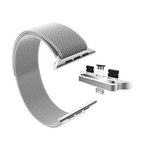 Stainless Steel Milanese Loop Band Replacement for Apple Watches Smart Watches - Tophatter Daily Deals