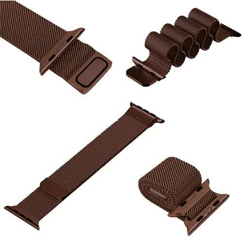 Stainless Steel Milanese Loop Band Replacement for Apple Watches Smart Watches - Tophatter Daily Deals