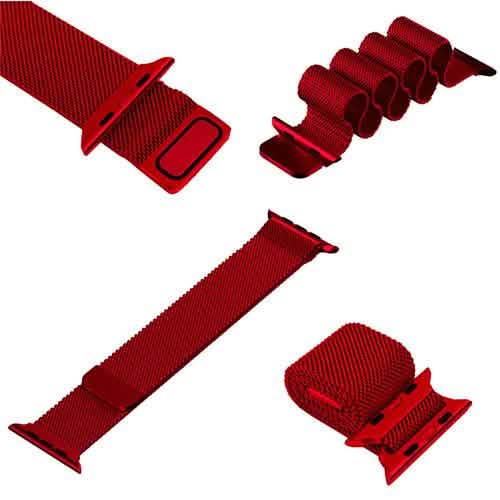 Stainless Steel Milanese Loop Band Replacement for Apple Watches Smart Watches - Tophatter Daily Deals