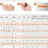 Stainless Steel Mood Ring Inlaid Thermal Discoloration Stone Rings - Tophatter Daily Deals