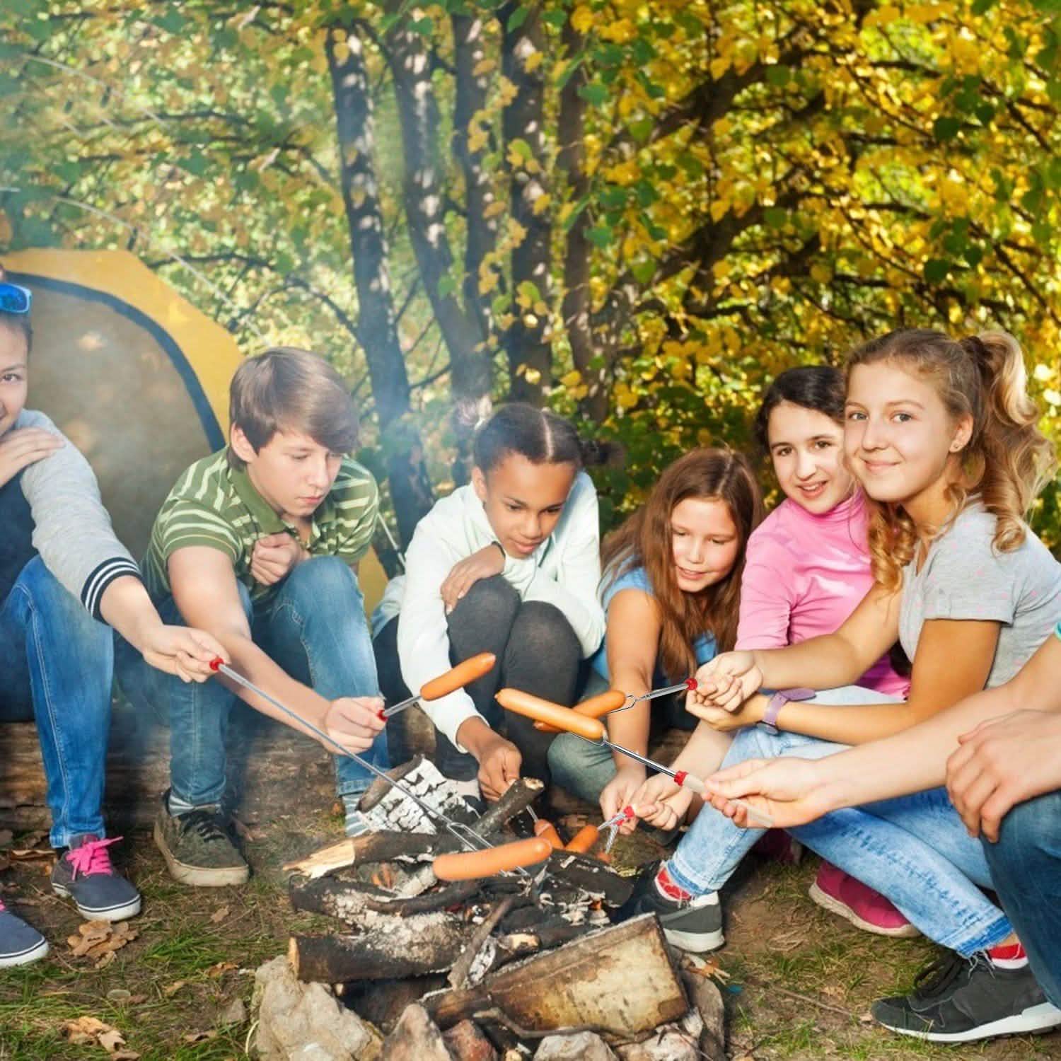 Stainless Steel Roasting Sticks Garden & Patio - Tophatter Daily Deals