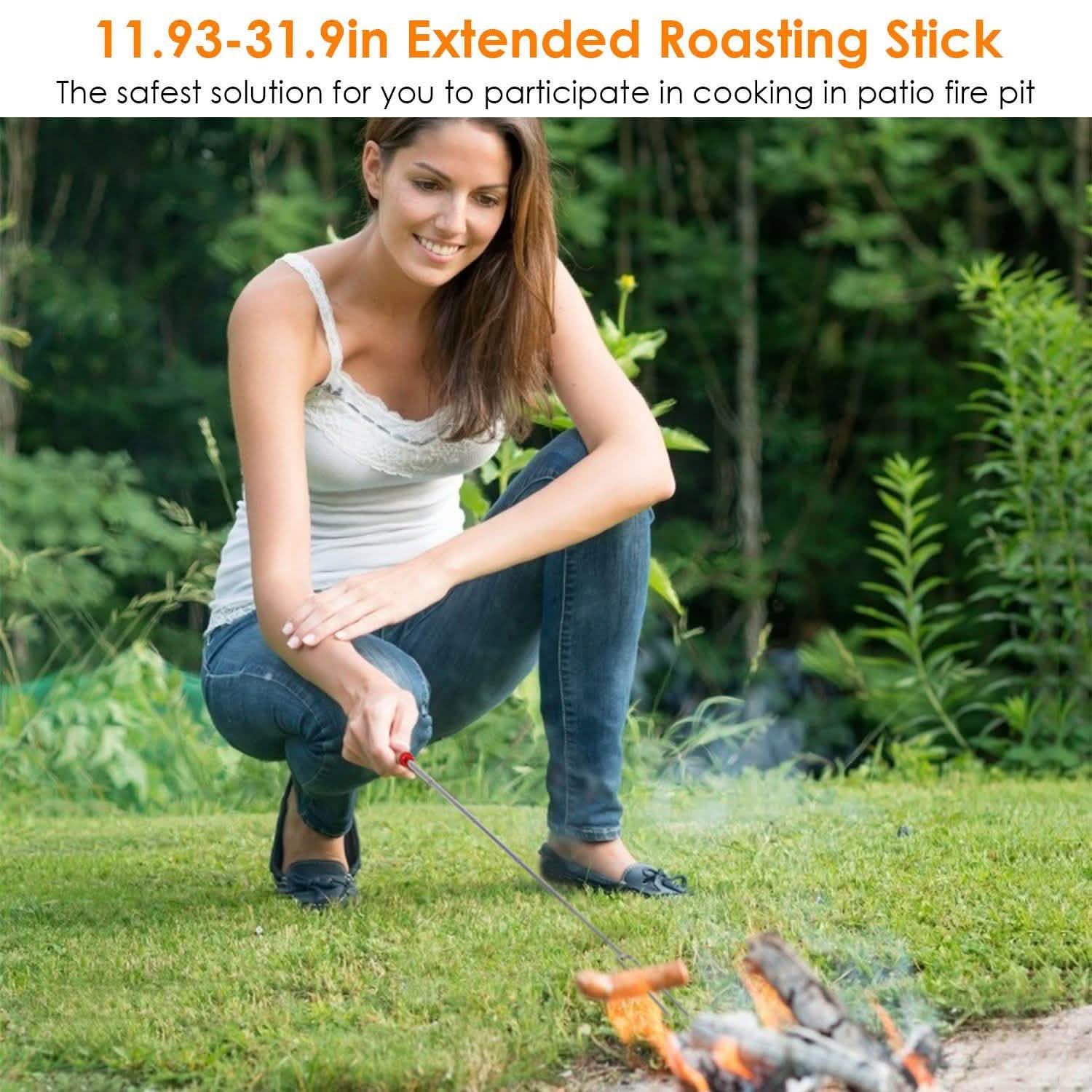 Stainless Steel Roasting Sticks Garden & Patio - Tophatter Daily Deals