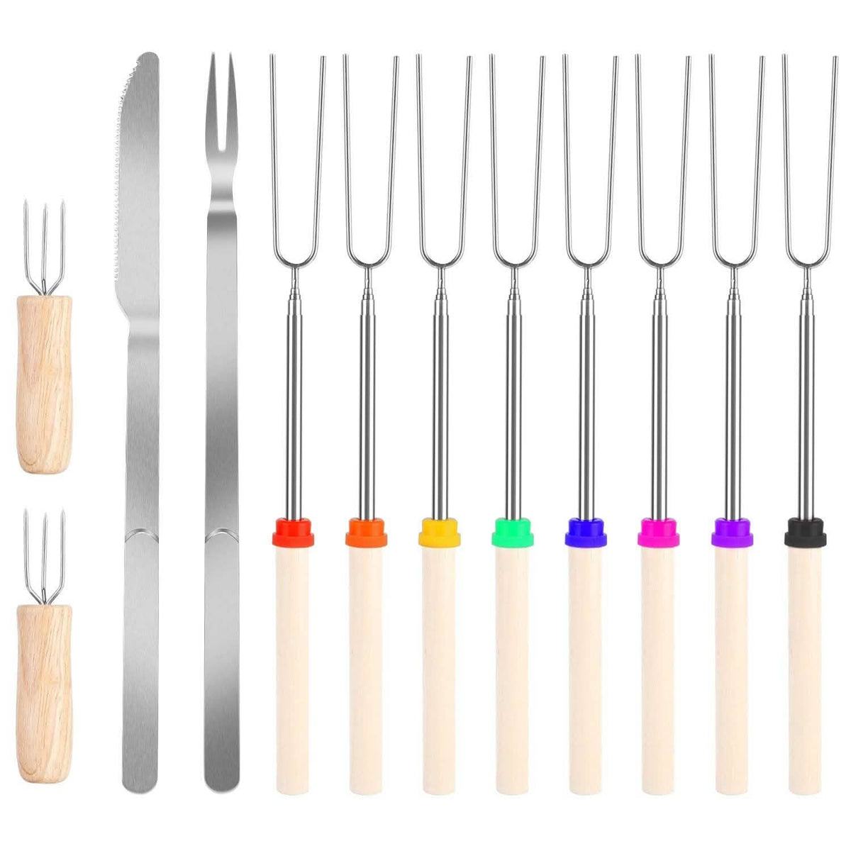 Stainless Steel Roasting Sticks Garden & Patio - Tophatter Daily Deals