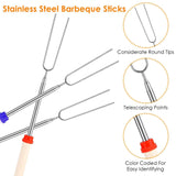 Stainless Steel Roasting Sticks Garden & Patio - Tophatter Daily Deals