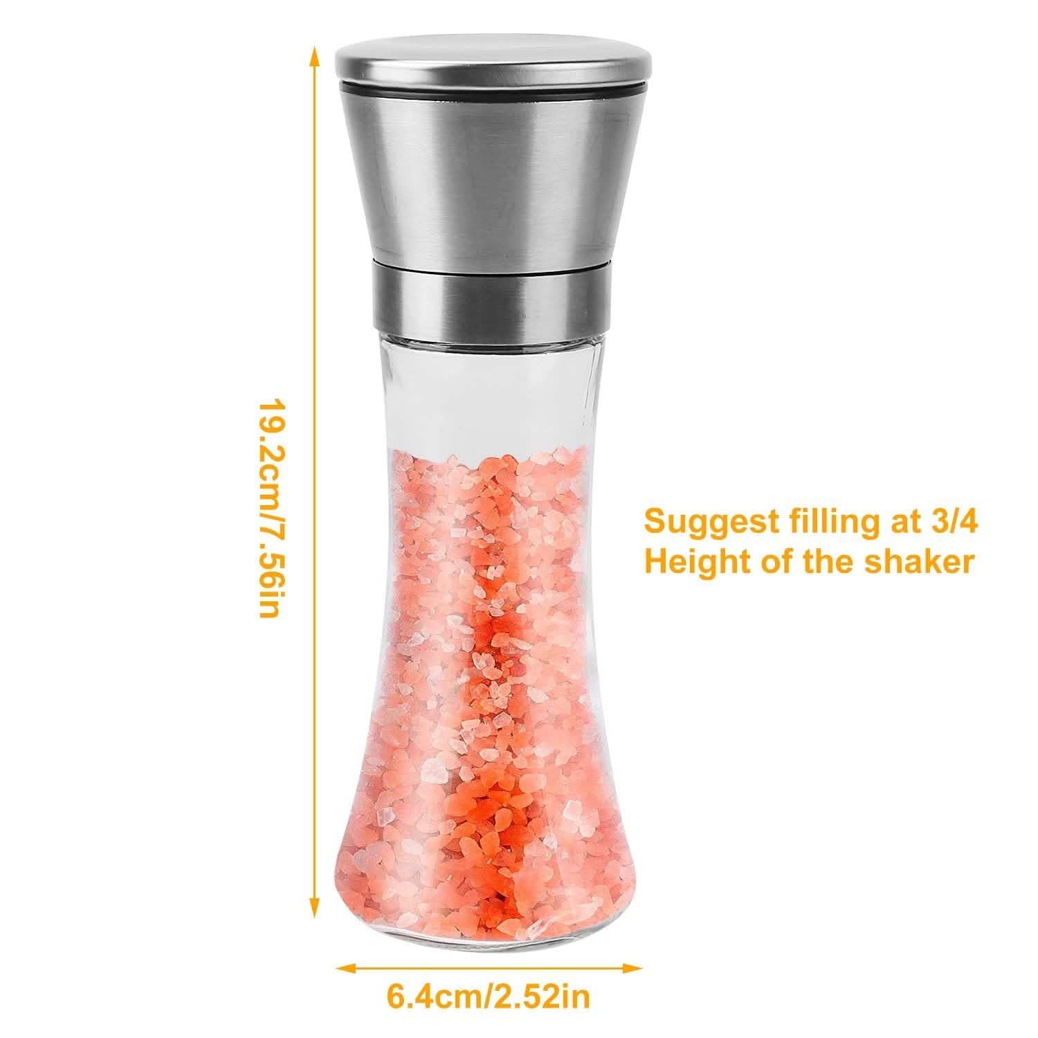 Stainless Steel Salt Pepper Grinder with Adjustable Coarseness Kitchen Tools & Gadgets - Tophatter Daily Deals