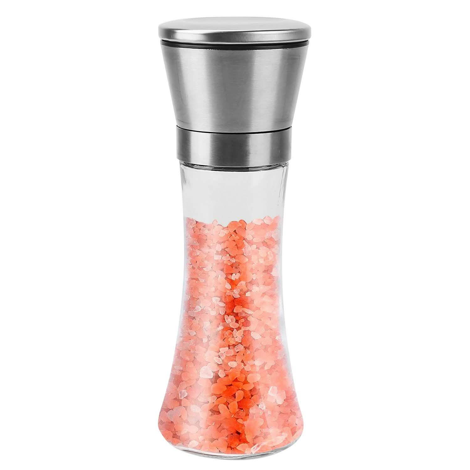 Stainless Steel Salt Pepper Grinder with Adjustable Coarseness Kitchen Tools & Gadgets - Tophatter Daily Deals