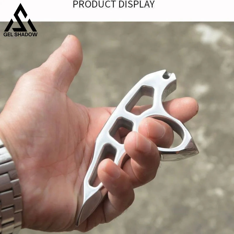 Stainless Steel Single Finger Brass Knuckle Broken Windows-GS117 BRASSKNUCKLE - Tophatter Daily Deals