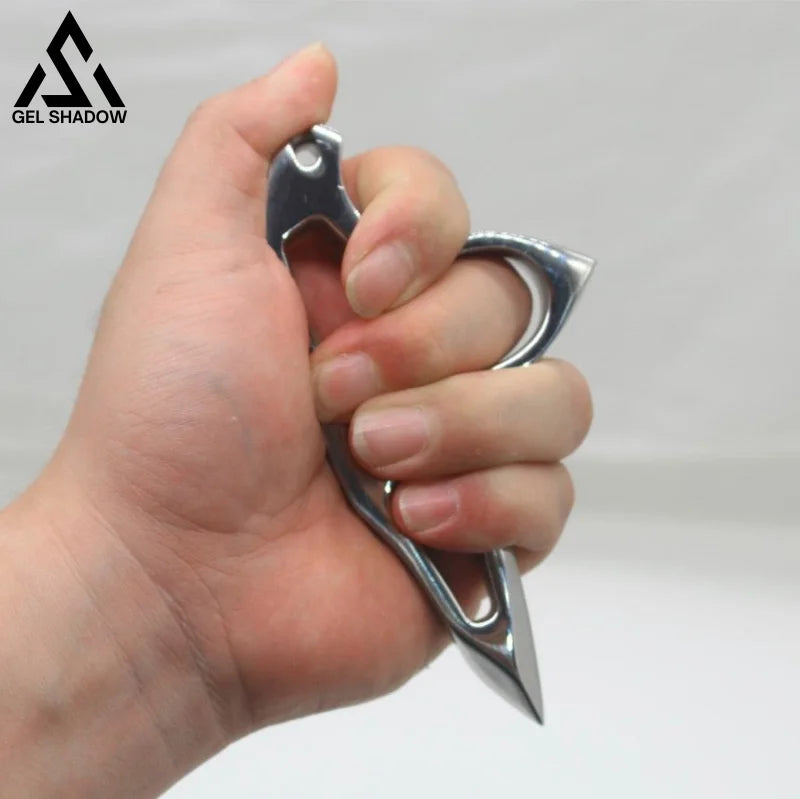 Stainless Steel Single Finger Brass Knuckle Broken Windows-GS117 BRASSKNUCKLE - Tophatter Daily Deals