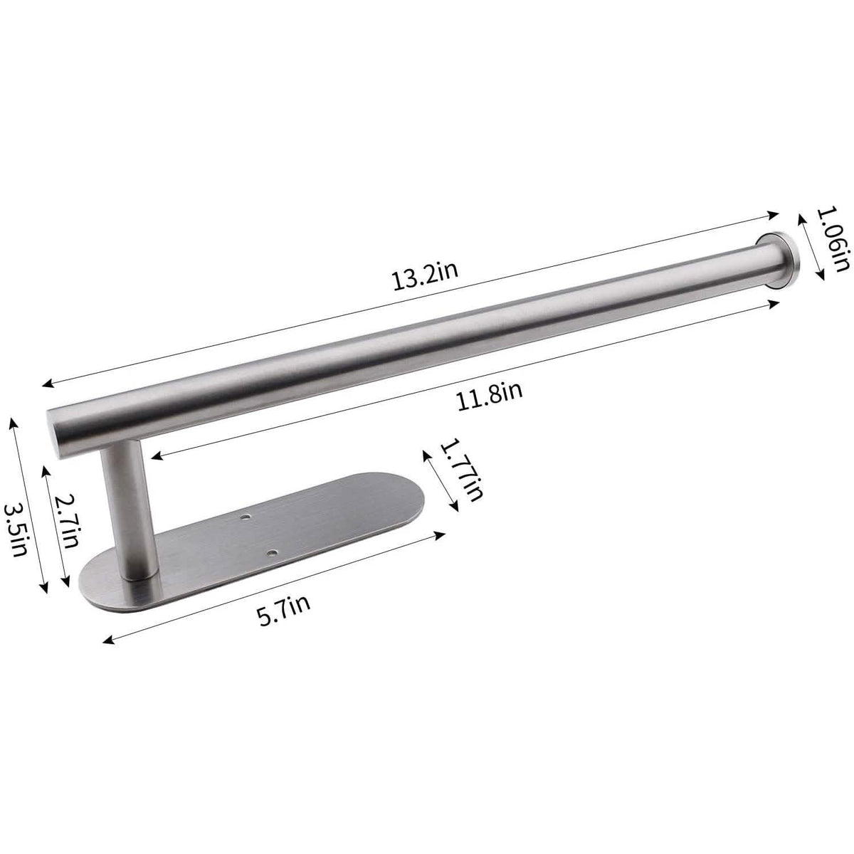 Stainless Steel Paper Towel Holder Kitchen Storage - Tophatter Daily Deals