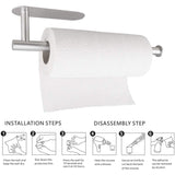 Stainless Steel Paper Towel Holder Kitchen Storage - Tophatter Daily Deals
