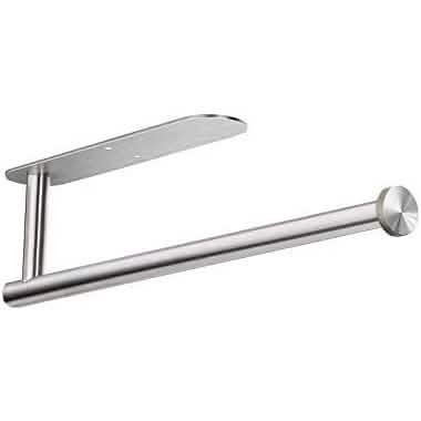 Stainless Steel Paper Towel Holder Silver Kitchen Storage - Tophatter Daily Deals