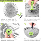 Stainless Steel Vegetable Steamer Basket Kitchen Tools & Gadgets - Tophatter Daily Deals